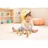 image:imageLovevery Post amp Play Peg People Baby Toy 7 Wooden Peg Doll Practice Color Matching Stacking and Balancing Ages 13 Months 