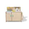 image:imageLOVEVERY The Real Life Play Kitchen Mosaic Backsplash Toy Kitchen with Running Water Including Accessories Birthday Gift for 18 Months to 5 Years
